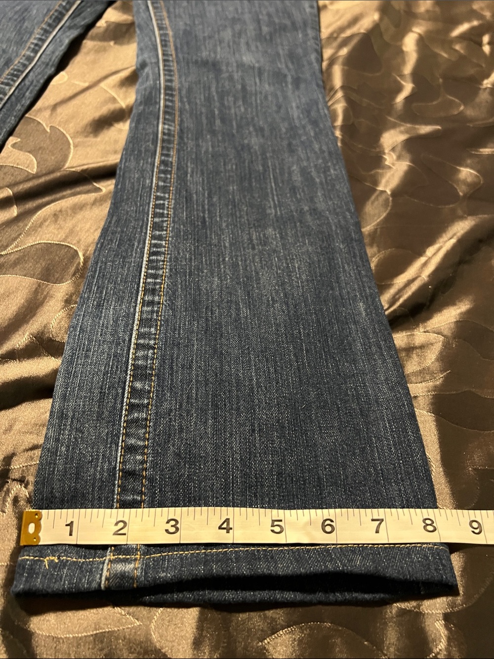 Kimes Ranch Betty Mid Rise Dark Wash Blue Denim Jeans Straight/Boot Women’s 8/36 - Picture 9 of 13